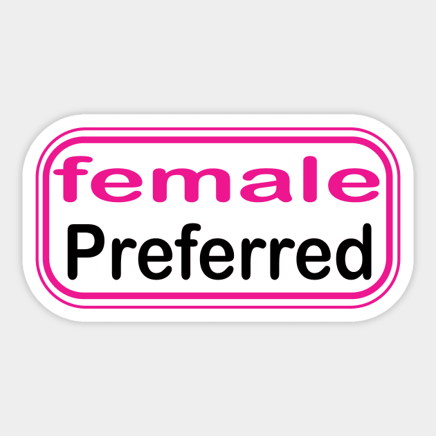female Preferred Sticker by Modern_Democracy